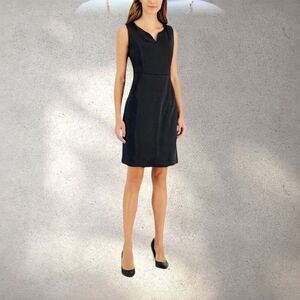 KASPER Elegant Black Plus Size  Sleeveless Sheath Dress Size 16